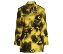 Printed Re-Nylon Parka — Yellow