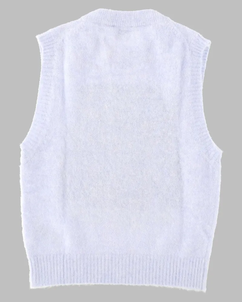 Ganni Teddy Forest Gilet — Blue Blue