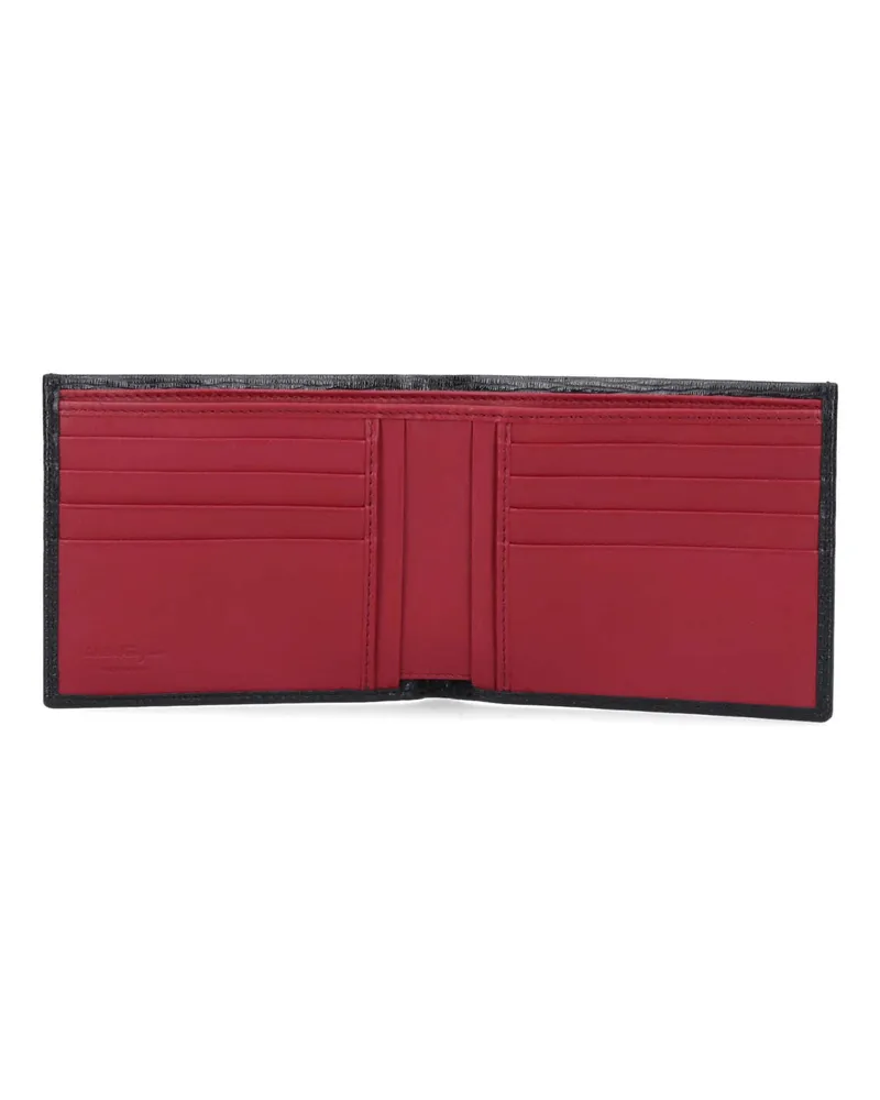 Ferragamo Men's Wallets Black Calf Skin Black
