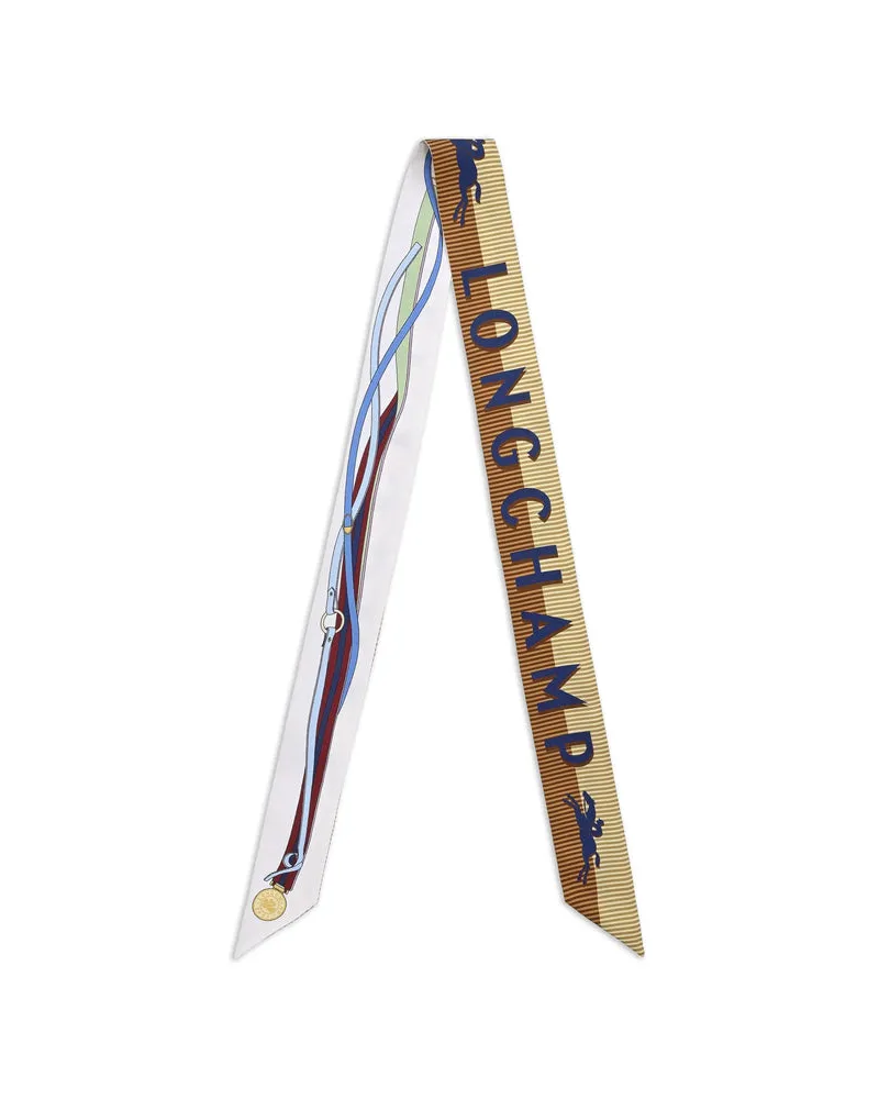 Longchamp Paris Scarf — Beige Beige