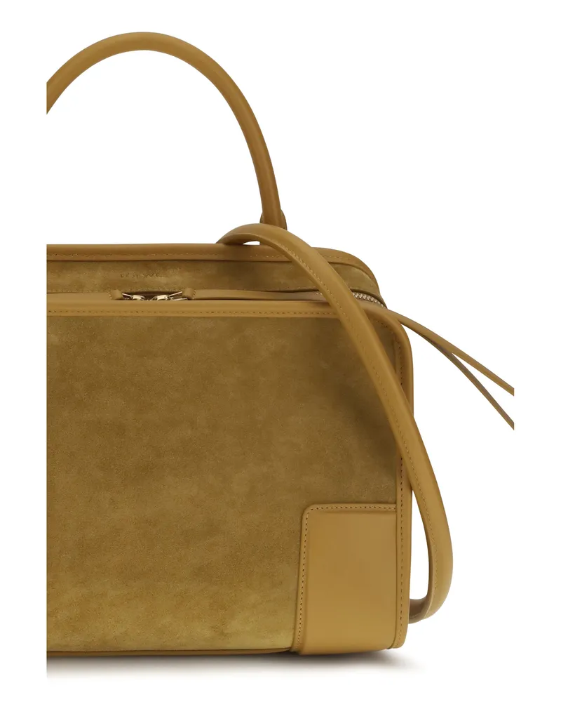 Loewe Amazona 180 Suede Shoulder Bag — Orange Orange