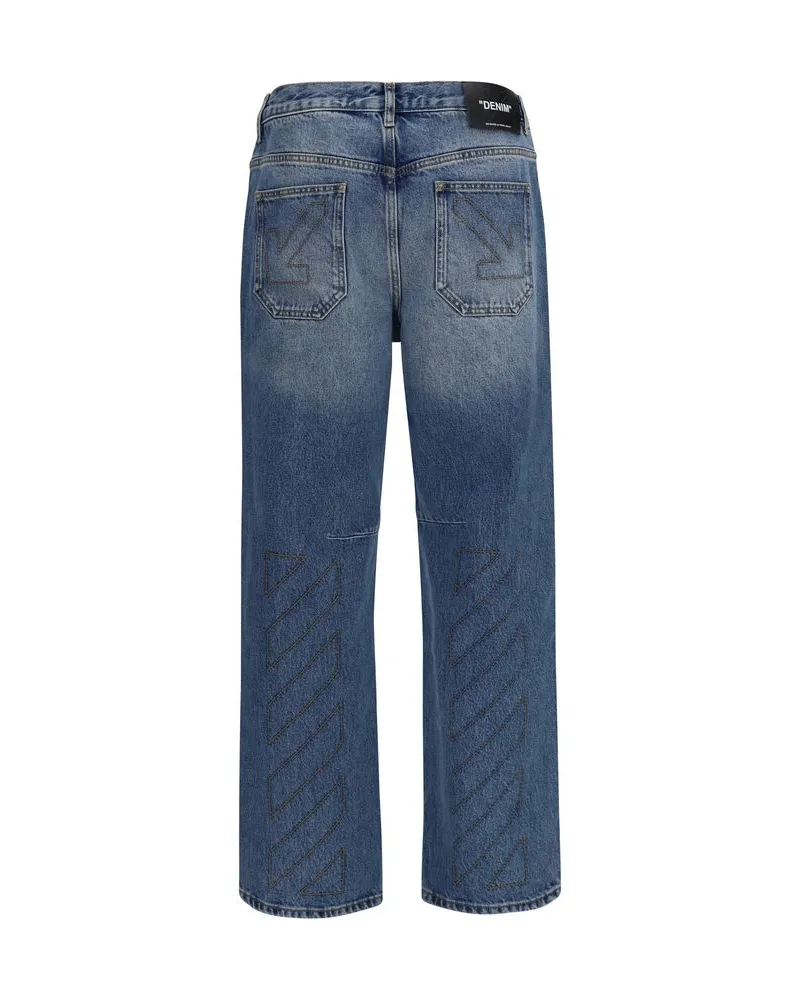 OFF-WHITE Half Arrow Jeans — Blue 