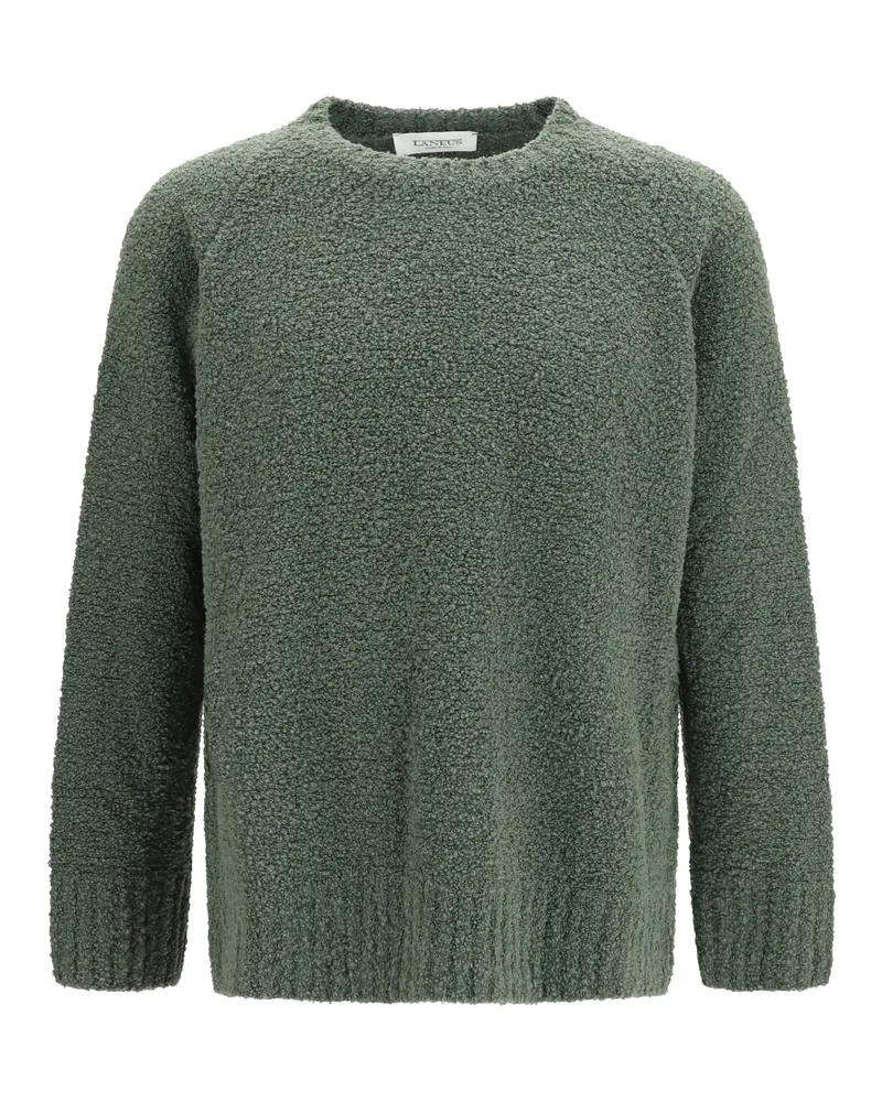 Laneus Wool Crew Neck Sweater — Green Green