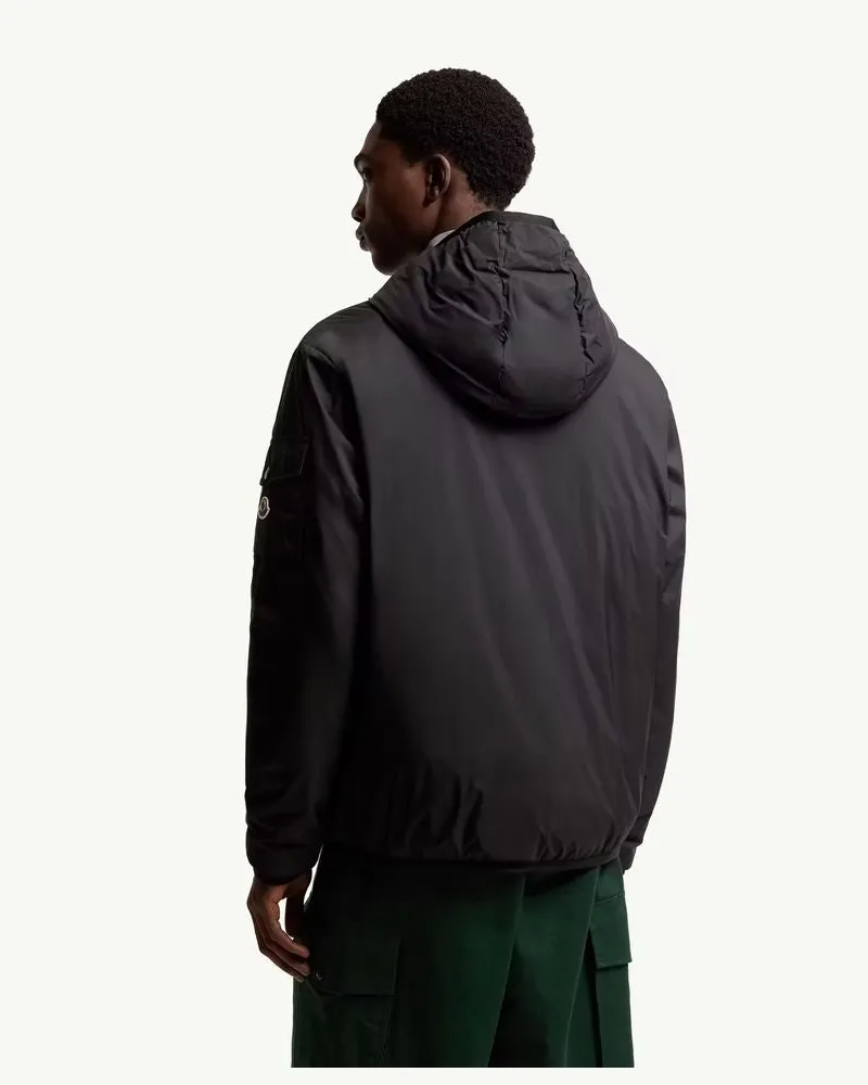 Moncler Nylon Down-Filled Down Jacket — Black Black