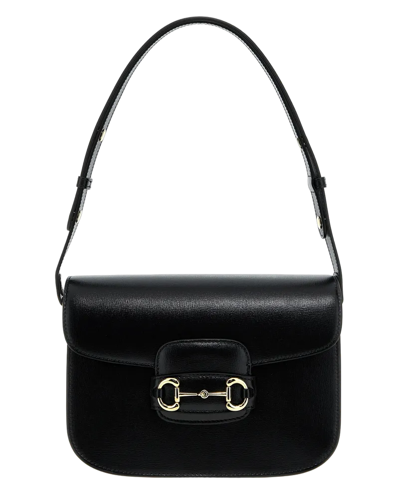 Gucci Women's Black Leather Shoulder Bag Black
