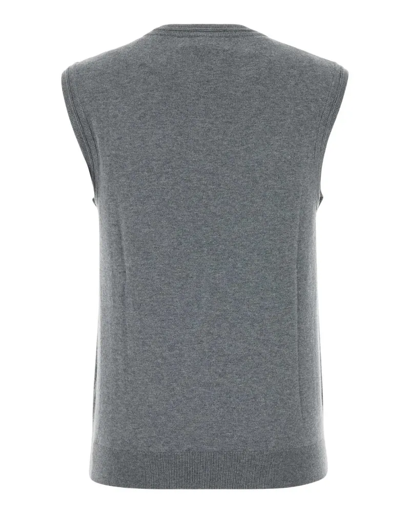 Lisa Yang Women's Agna Tank Top Gray Cotton Cashmere Tops Gray