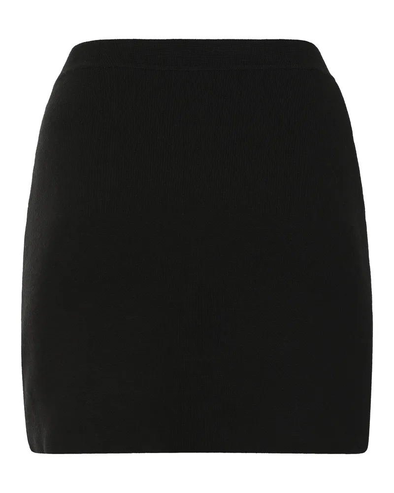 KHAITE Women Knitted Mini Skirt Black Polyamide Black