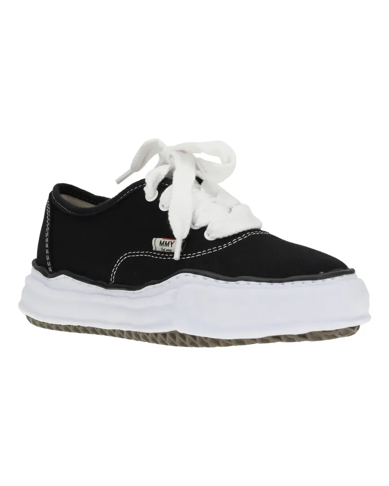 MIHARAYASUHIRO Cotton Low-Top Sneakers — Black Black