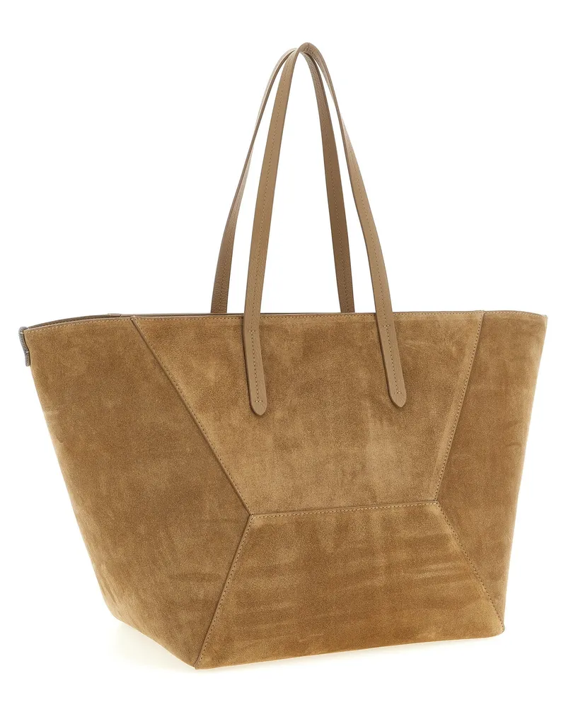 Brunello Cucinelli BC Duo Tote Bag — Camel Camel