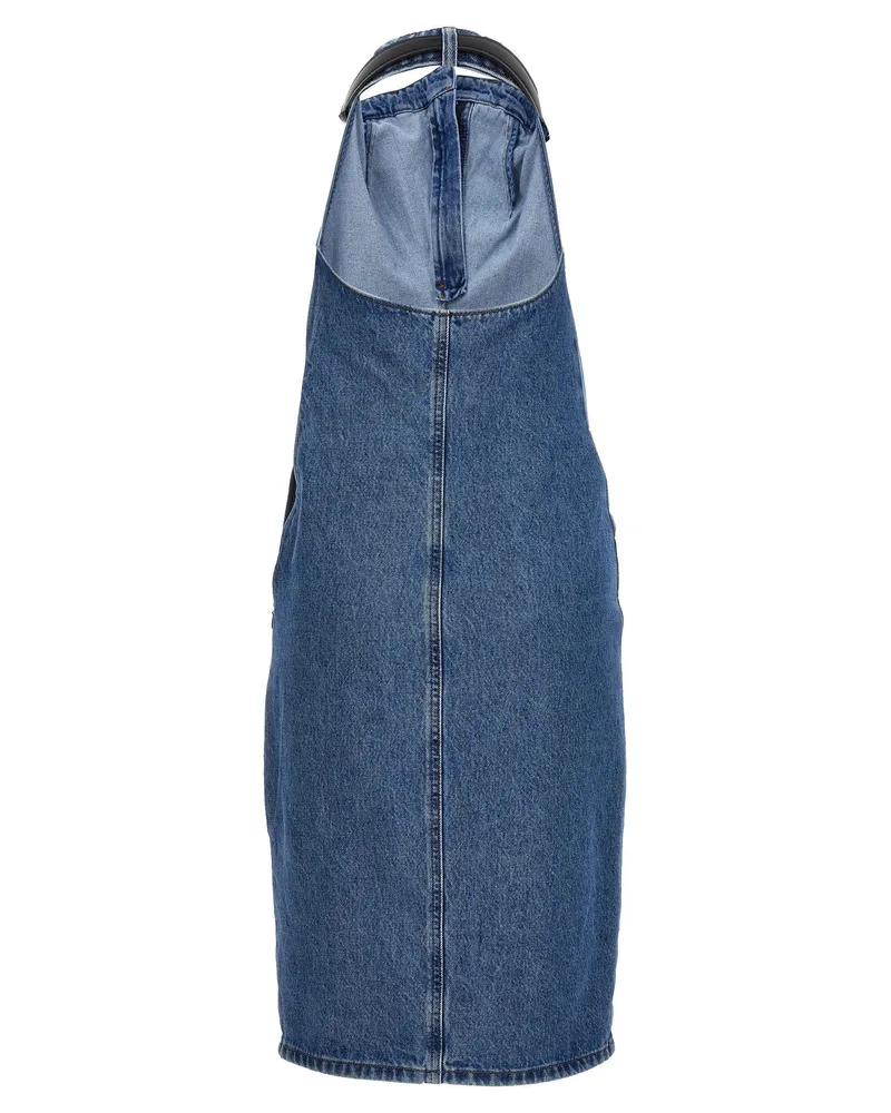 COPERNI Belt Halter Neck Dress — Blue Blue