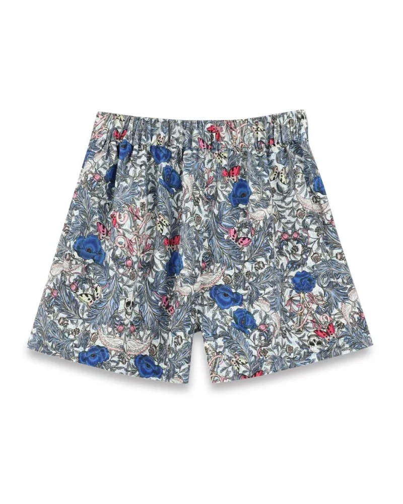 Zadig & Voltaire Viscose Bermuda Shorts — Blue Blue