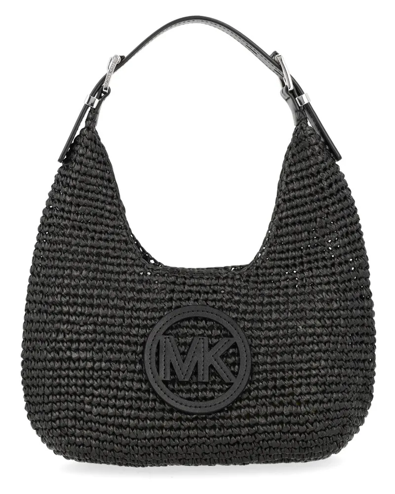 Michael Kors Women's Hobo Bag Nolita Black Polypropylene Shoulder Black