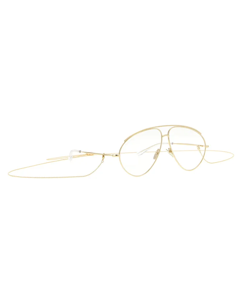 Gucci Aviator Metal Frame Sunglasses — Gold Gold