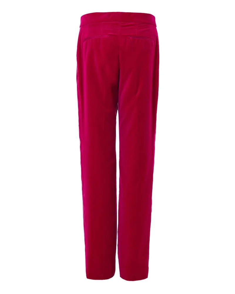 Tom Ford Women Fuchsia Cotton Dress Pants Pink