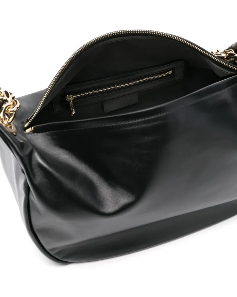 Fabiana Filippi Women's Eyelet-Detail Mini Leather Tote Bag Aw24 W Black
