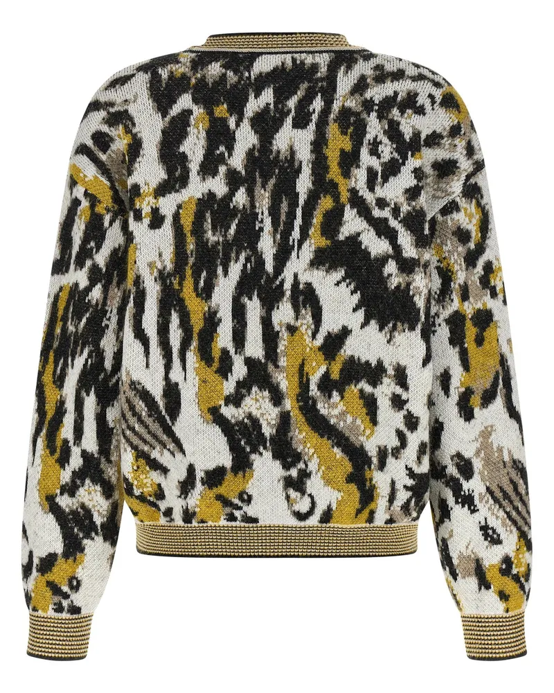Missoni Animalier Jacquard Alpaca Blend Sweater — Cream Cream