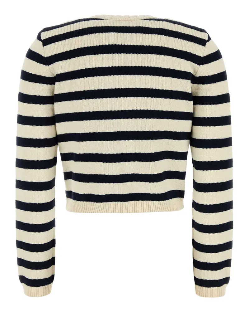 Frame Denim Women Embroidered Cotton Blend Cardigan Navymultinamu Exterior: Polyester Maglieria Navy