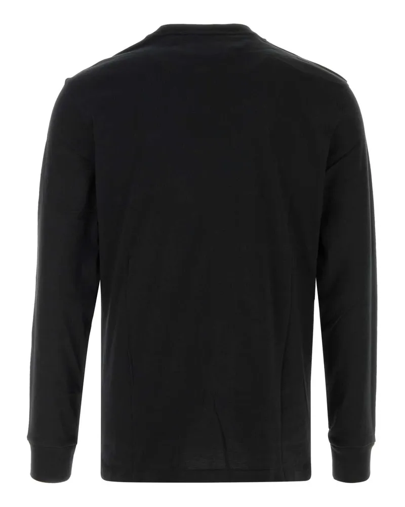 Ralph Lauren Men's Logo-Embroidered Cotton Long-Sleeve T-Shirt Black Black