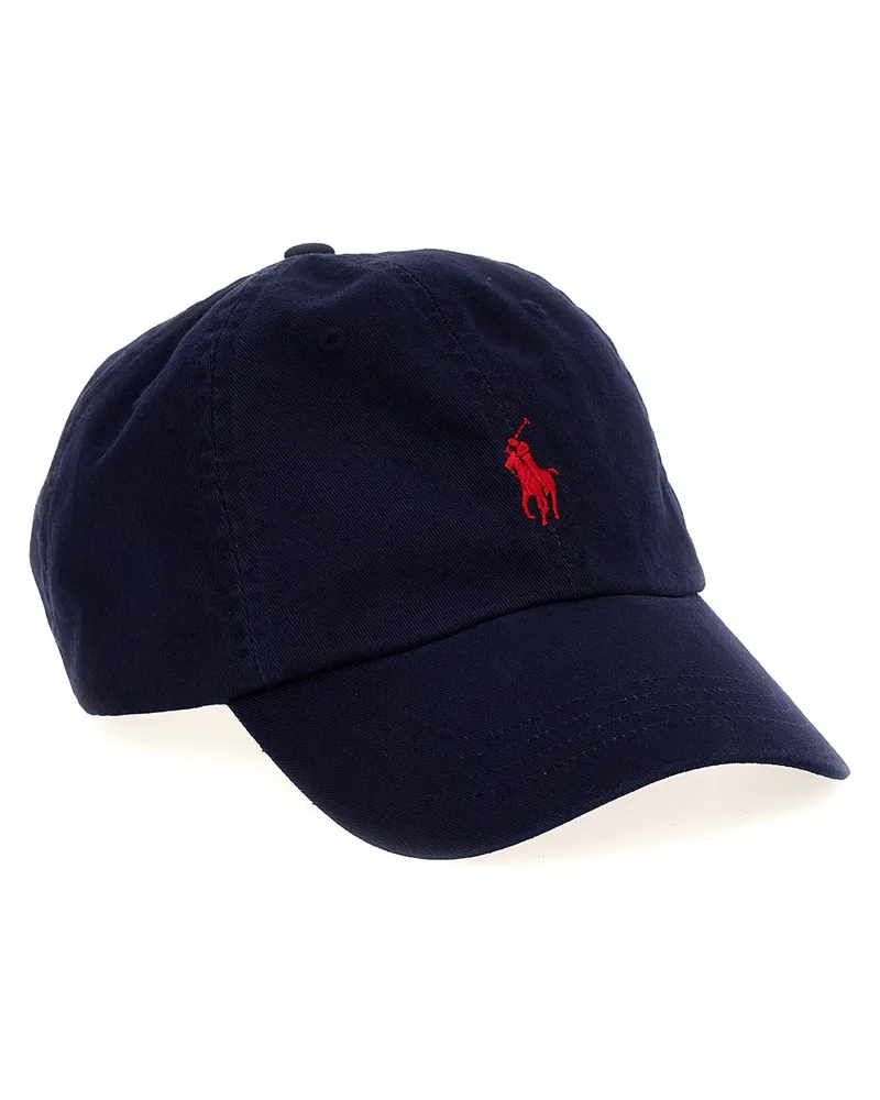 Ralph Lauren Logo-Embroidered Cotton Baseball Cap — Navy Navy