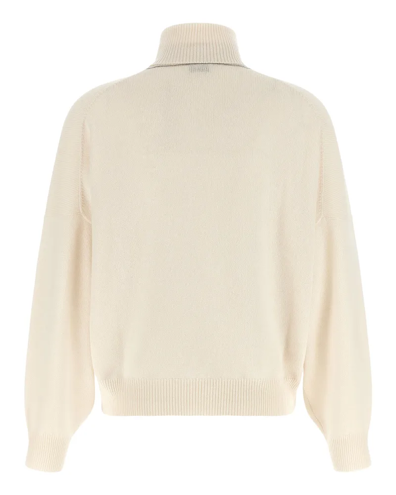 Brunello Cucinelli Women White Cashmere Cardigan Clothing White