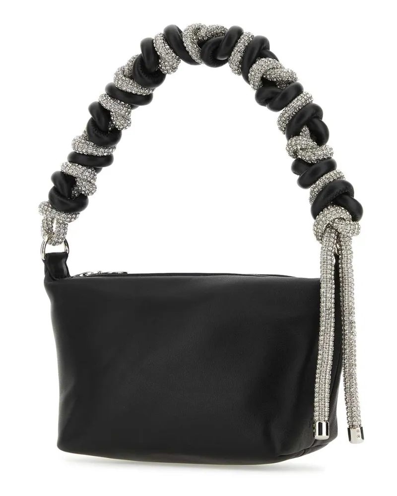 KARA Women's Black Nappa Leather Handbag Borse A Mano Bag Black