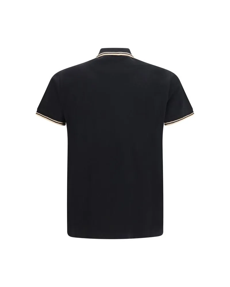Vivienne Westwood Men's Black Cotton Polo Shirt Black