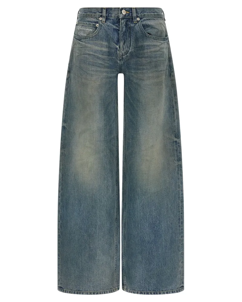 Balenciaga Baggy Jeans — Blue Blue