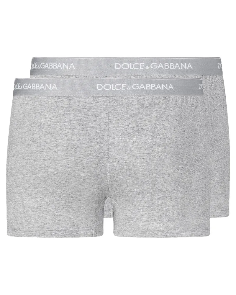 Dolce & Gabbana Cotton Boxer Briefs — Gray Gray