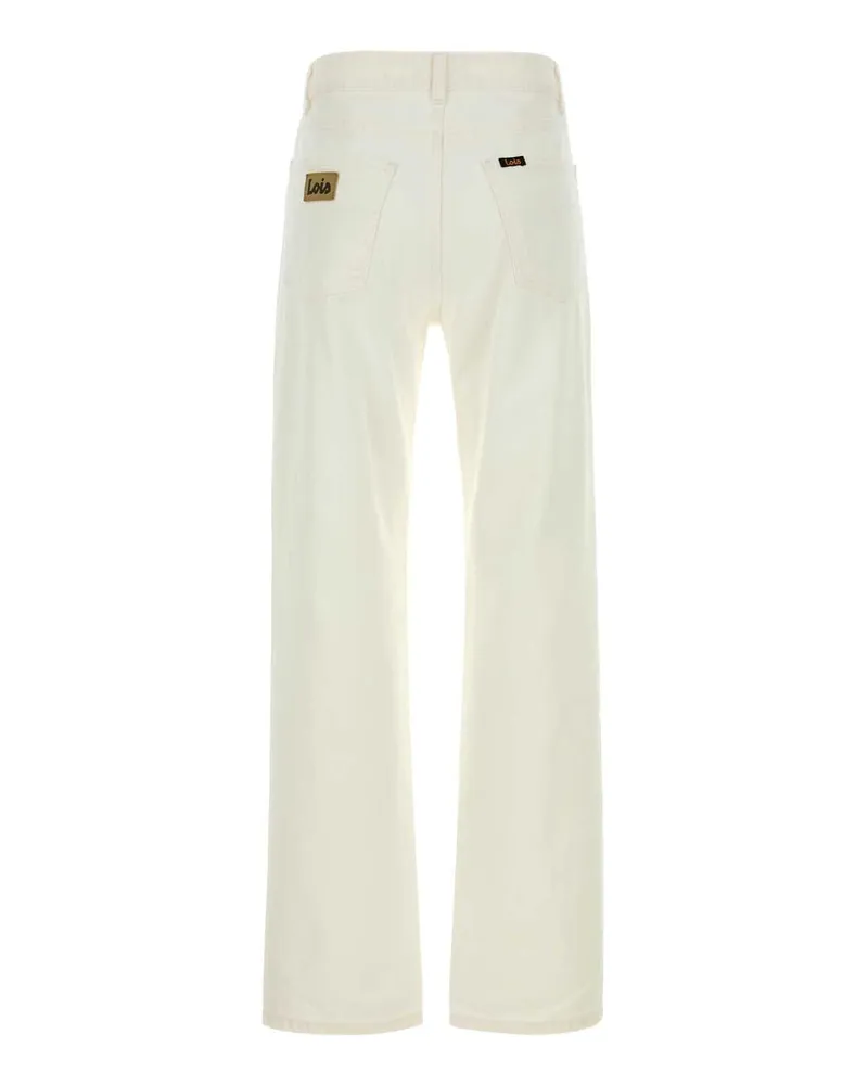Lois Women's White Denim New Dana Jeans Exterior: Cotton White