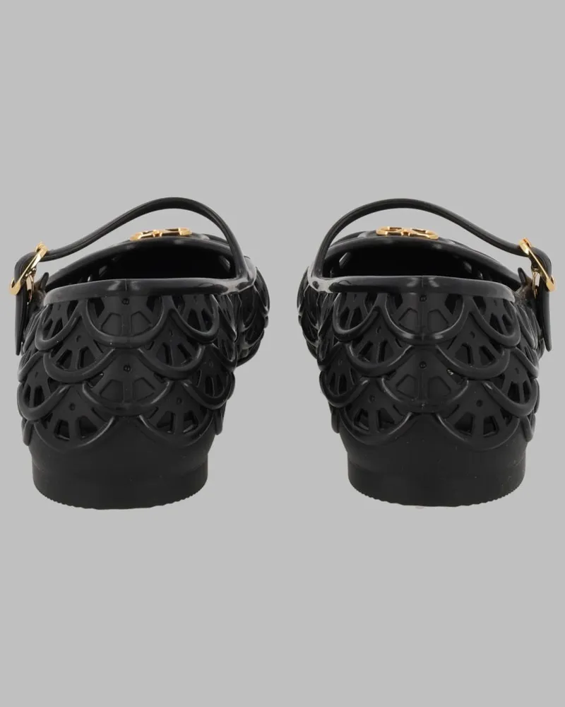Valentino Garavani Ondette Ballerina Flat — Black Black