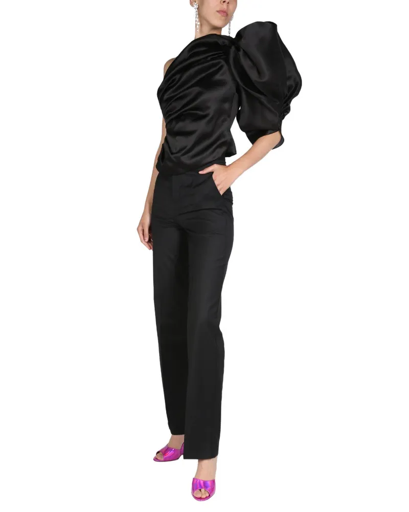 ANOUKI One-Shoulder Dress — Black Black