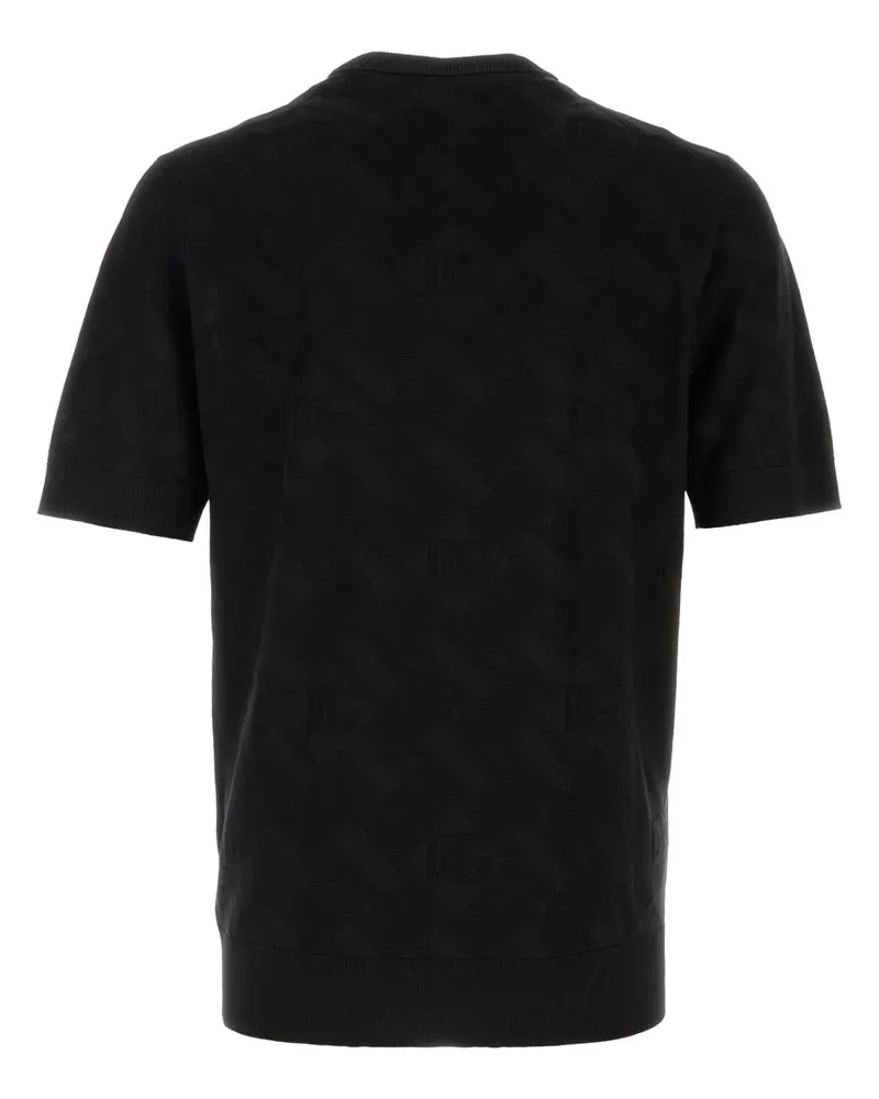 Dolce & Gabbana Men's Black Silk Sweater Nero Maglieria Black
