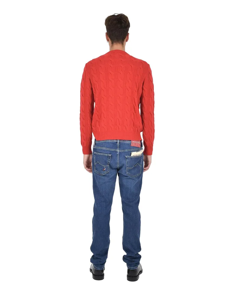 Jacob Cohën Men's Cashmere Sweater Red Red