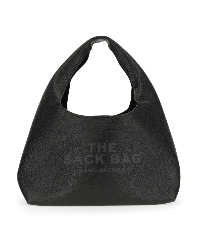 Marc Jacobs Women's The Sack Bag Black Cow Leather Shoulder Black