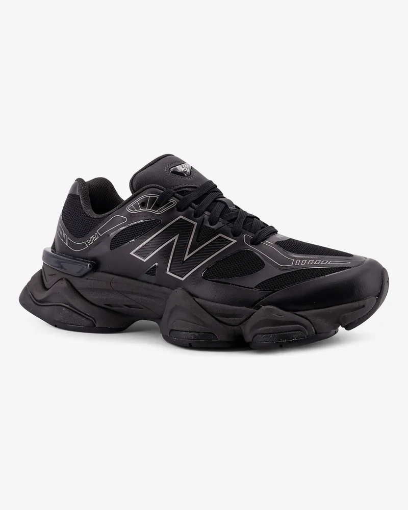 New Balance Men's Mesh Sneakers With Side Logo Black Nylon-Gomma Trainers Nylon/gomma Black