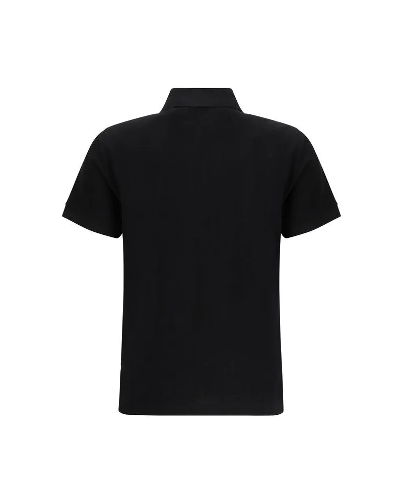 Fendi Men's Black Cotton Polo Shirt Black