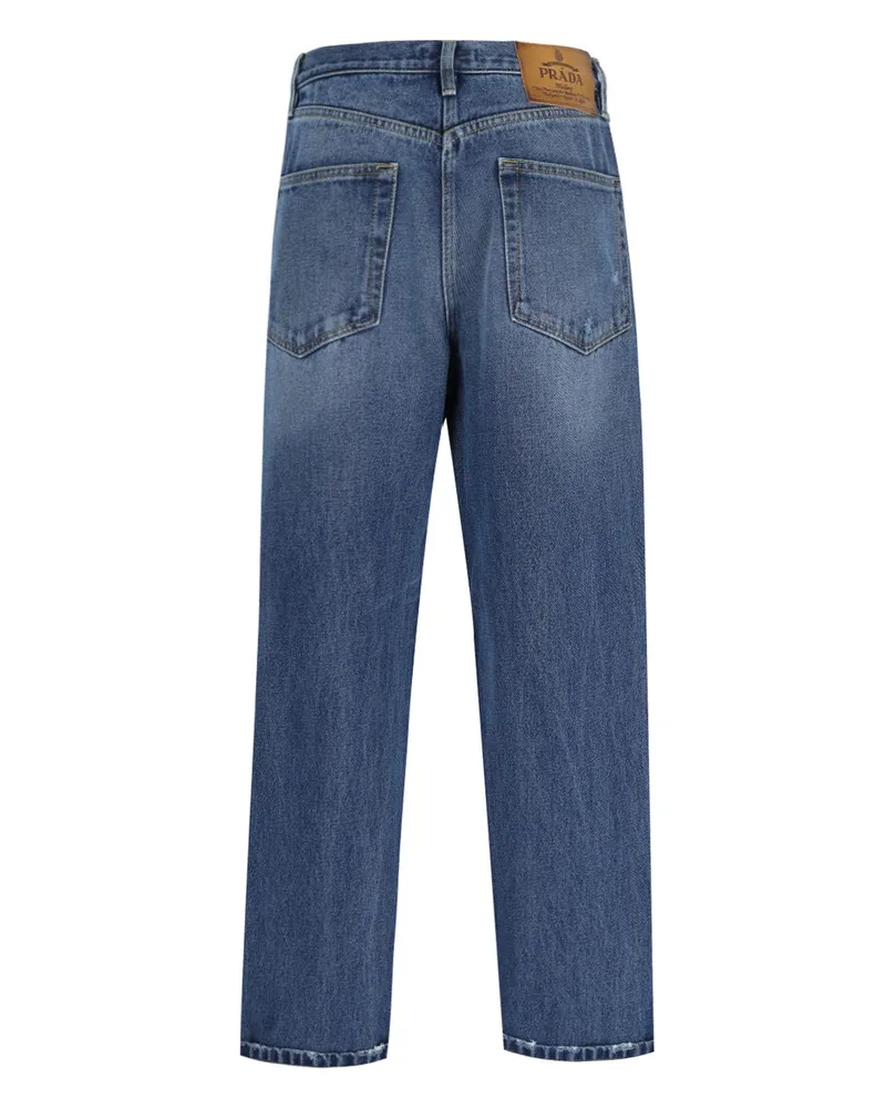 Prada Women's Jeans Blue Cotton Blue