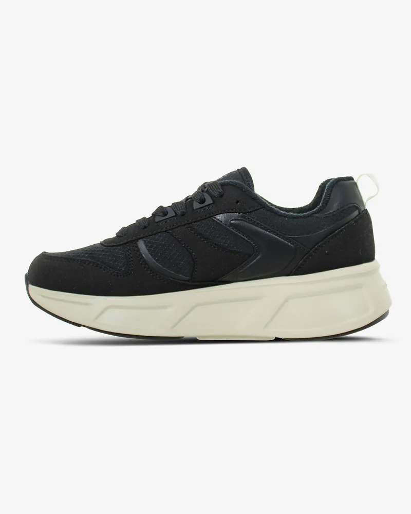 Fessura Women's Italia Sneaker Black Microfiber And Ripstop Black