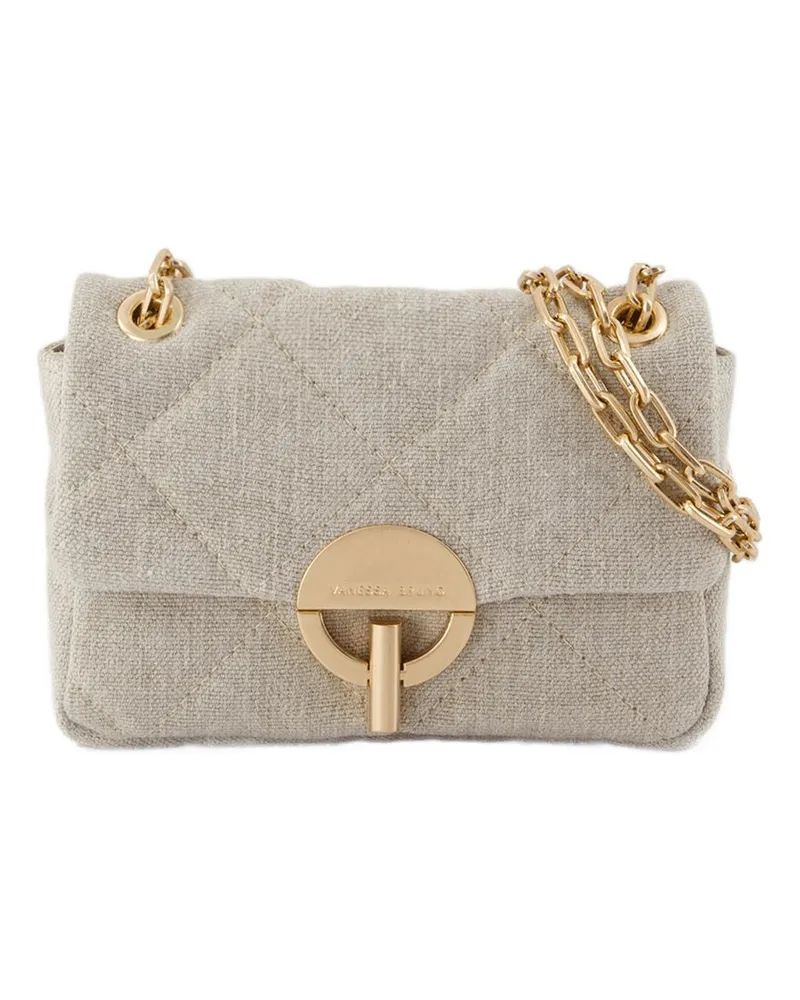 Vanessa Bruno Women's Nano Moon Bag -  Linen Beige Grey Shoulder-Hobo-Bags Gray