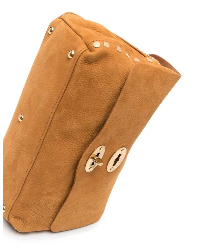 Zanellato Postina Jones Shoulder Bag — Camel Camel