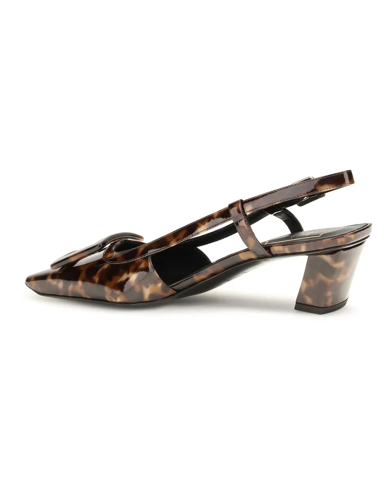 Roger Vivier Women's Pumps Belle Vivier Tortoiseshell Brown Africa High Heel Shoes Brown