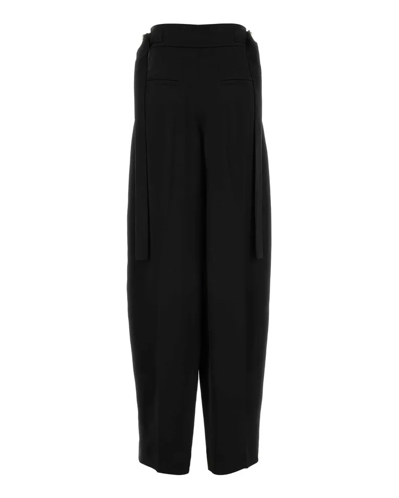 SPORTMAX Women's Black Viscose Staglio Pant Nero Exterior: Pantaloni Trousers Black