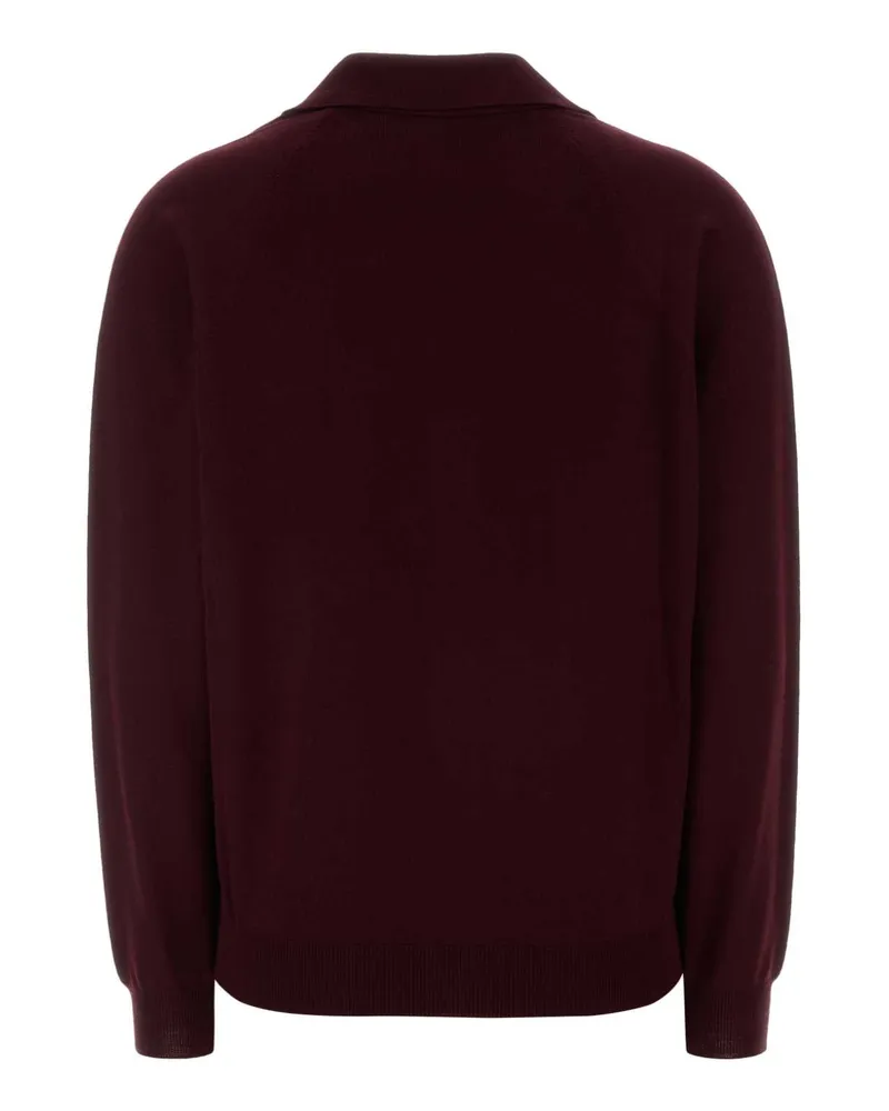 Miu Miu Women's Burgundy Wool Cardigan Amarantonero Exterior: Virgin Maglieria Sweater Burgundy