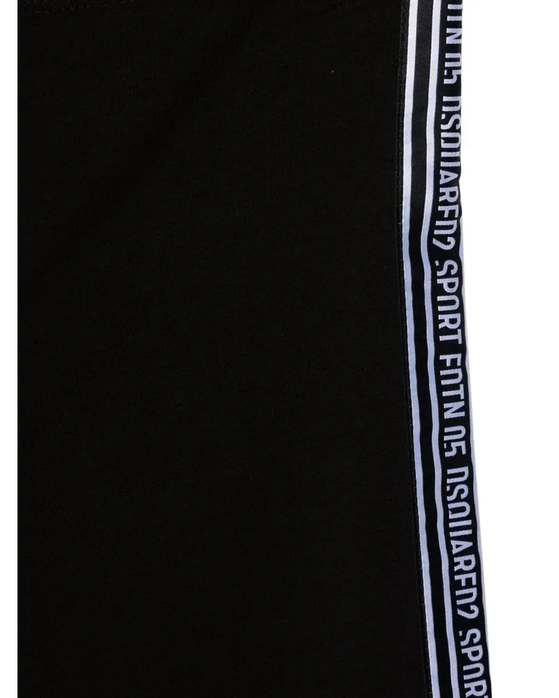 Dsquared2 Cotton-Blend Trousers — Black Black