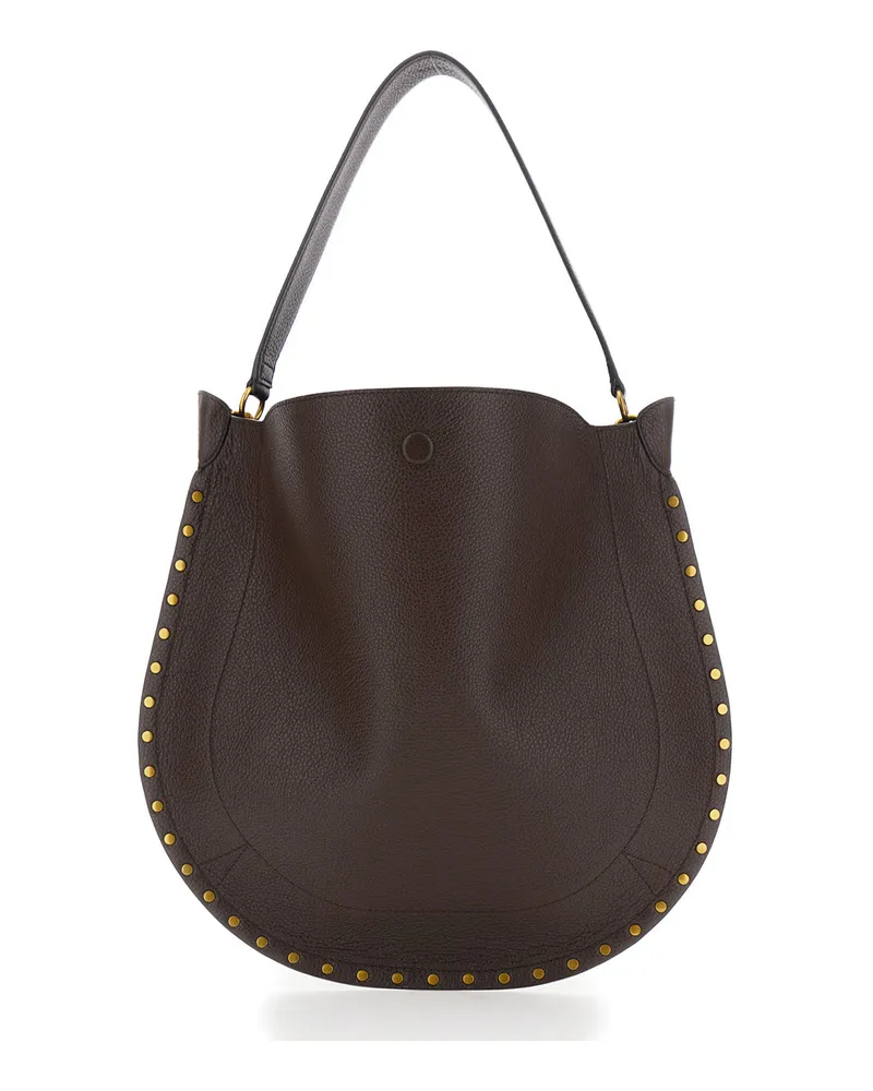 Isabel Marant Women's Hobo Bag Oskan Brown Leather Shoulder Brown