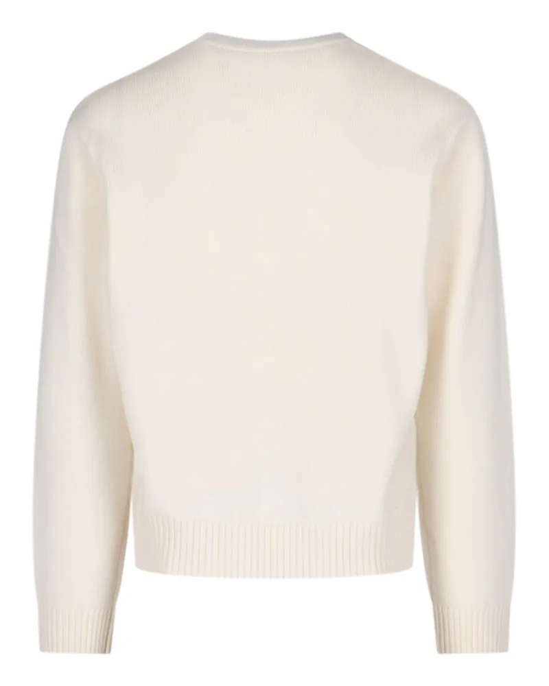 Casablanca Paris Men's Sweaters White Merino Wool White