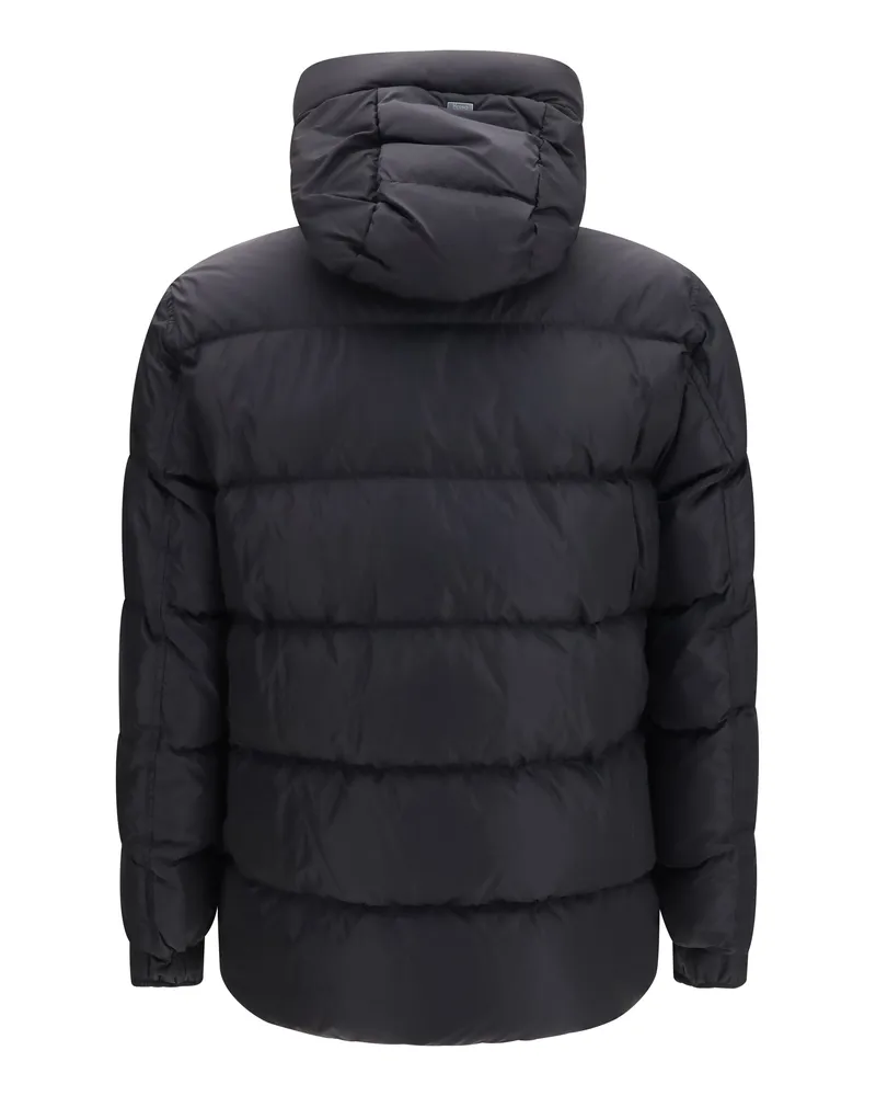 Herno Men's Quilted Hooded Puffer Jacket Nero Down Coat Black