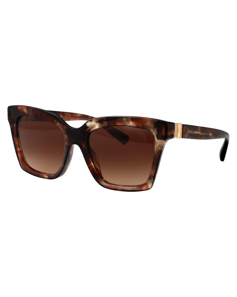 Dolce & Gabbana Women's Sunglasses Dark Red Havana Acetate Brown