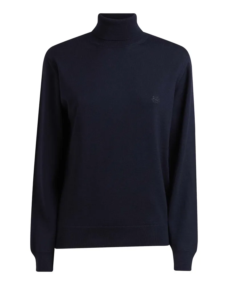 Etro Women's Sweater Navy Blue Wool Navy