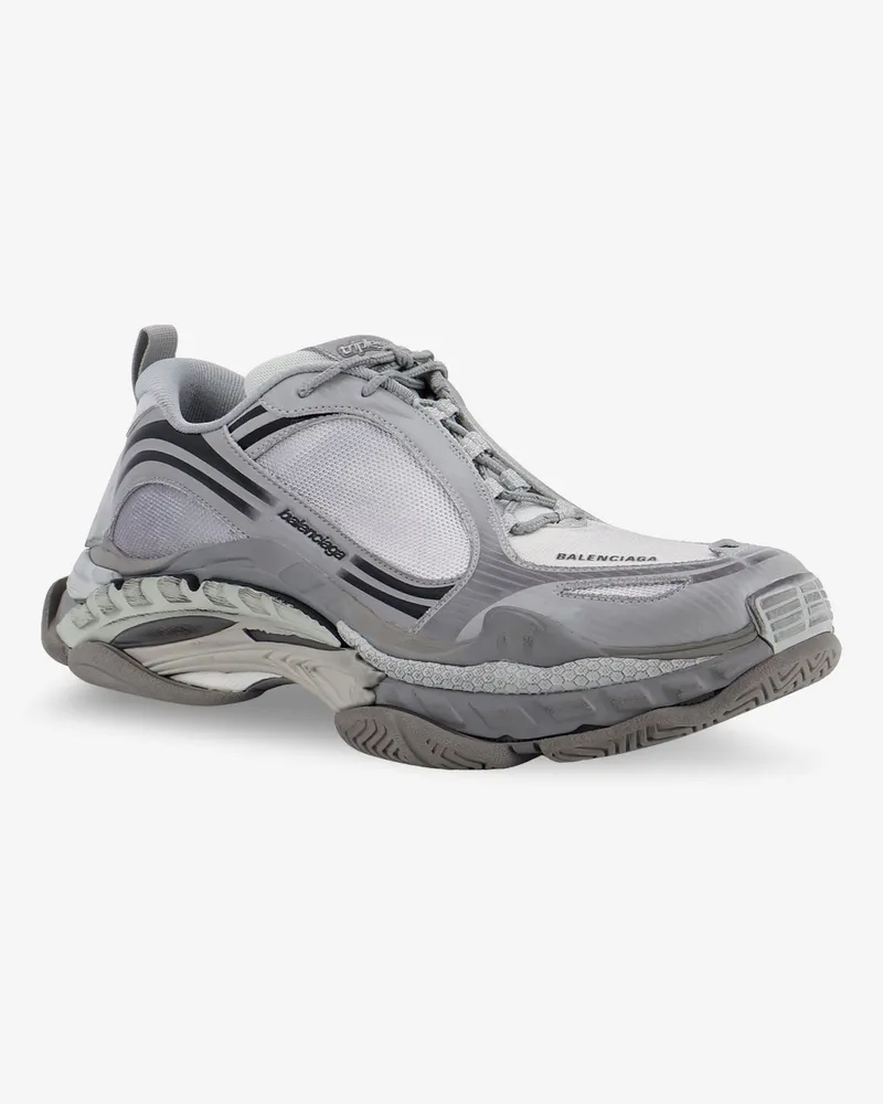 Balenciaga Men's Sneakers Triple S.2 Grey Polyurethane-Polyester Trainers Polyurethane/polyester Gray